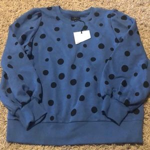 Who What Wear New Blue Sweatshirt Size Small